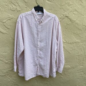 ASOS oversized striped skirt in searsucker sz M